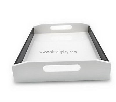 Customize acrylic serving tray with handles FD-243