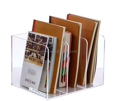 Custom wholesale acrylic desktop book file organizer BD-1188