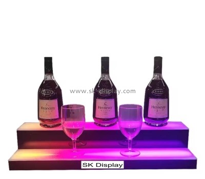 Custom wholesale acrylic LED bar liquor bottle display stand WD-229