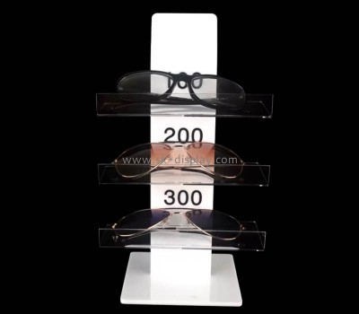 Custom wholesale acrylic 3 tiers eyewear display rack GD-103