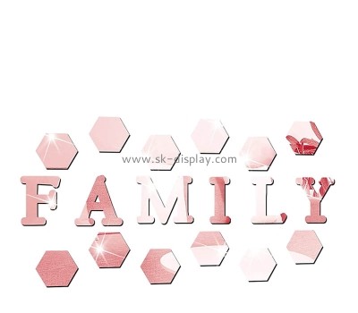 Custom wholesale acrylic family wall decal DIY mirror stickers MA-144