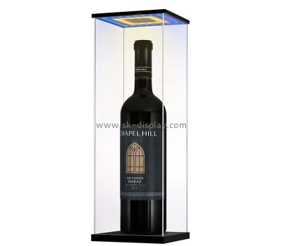 Custom wholesale acrylic display case for wine bottles LDD-130