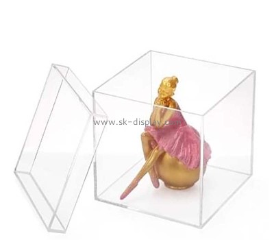 Custom wholesale acrylic display box with lid DBS-1295