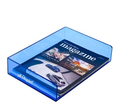 Custom wholesale acrylic magzine tray holder BD-1197