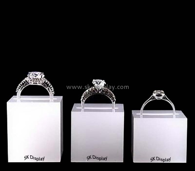 Custom wholesale acrylic countertop jewelry ring display blocks JD-259