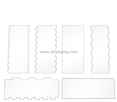 Custom wholesale acrylic cake smoother scrapers FD-498