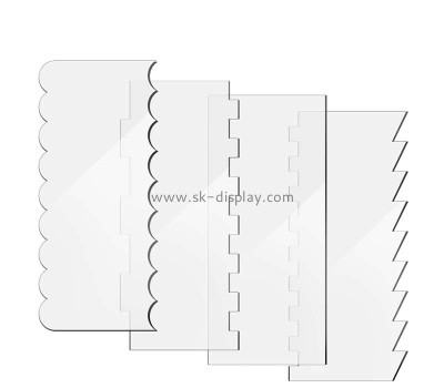 Custom wholesale acrylic DIY cake smoother edge tool FD-504