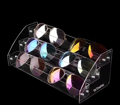 Custom wholesale acrylic 3 tiers sunglasses display risers GD-113