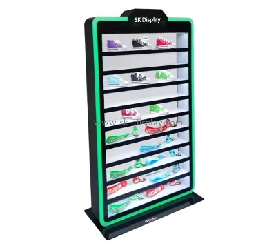 Custom wholesale acrylic 10 tiers display cabinet with LED light LDD-137