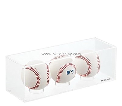 Custom wholesale acrylic baseballs display case DBS-1301