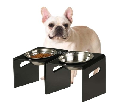 Custom wholesale acrylic small dogs bowls stand holder AFS-639