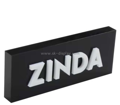 Custom wholesale plexiglass company logo block CA-140