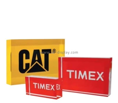 Custom wholesale plexiglass logo block CA-141