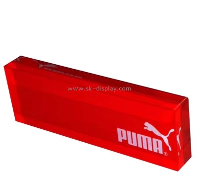 Custom wholesale acrylic logo sign block CA-143