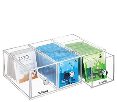 Custom wholesale acrylic tea bag drawer storage box FD-505