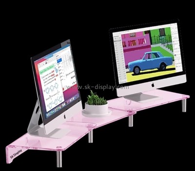 Custom wholesale acrylic adjustable length and angle monitor stand PD-294