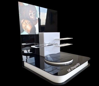 Custom wholesale acrylic multi layers sunglasses LED display booth GD-125