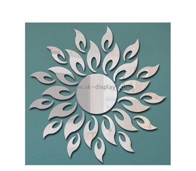 Custom wholesale acrylic wall decor sunflower mirror stickers MA-160