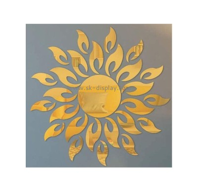 Custom wholesale acrylic wall sunflower mirror stickers MA-161