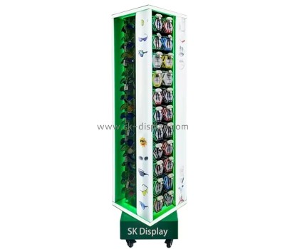 Wholeslae custom acrylic rotating USB cable LED display cabinet LDD-151