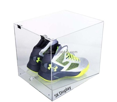 Wholesale custom acrylic shoe display box with lid DBS-1309