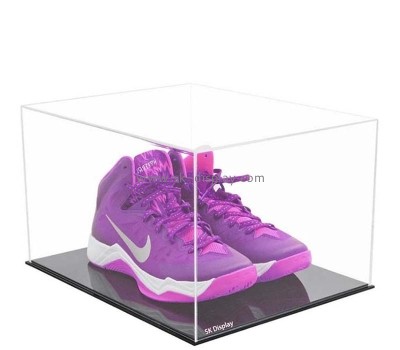 Wholesale custom acrylic dustproof shoe display box DBS-1314