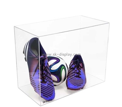 Wholesale custom acrylic anti-dust shoe display box DBS-1312