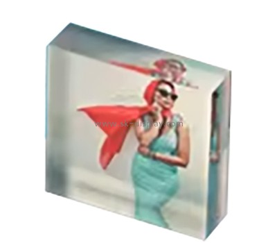 Wholesale custom acrylic desktop photo block AB-347