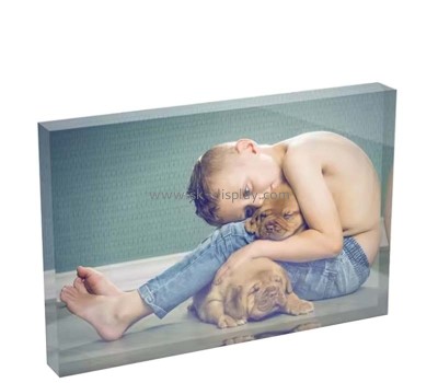 Wholesale custom acrylic desktop decor photo block AB-350