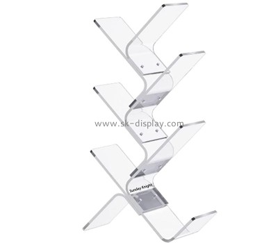 Wholesale custom acrylic desk book decorative rack AFS-647