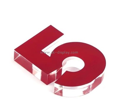 Wholesale custom acrylic laser cutting number block CA-149