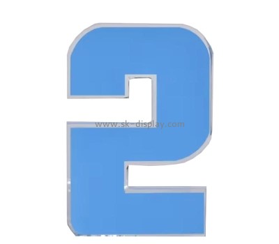 Wholesale custom acrylic solid laser engraving number CA-152