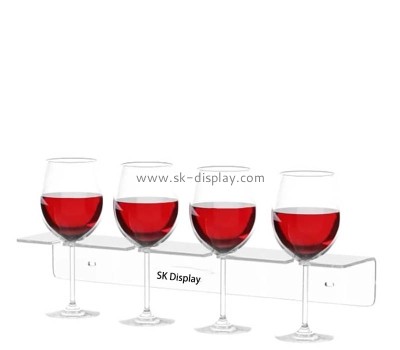 Wholesale custom acrylic wall hanging wine glass storage organizer WD-247