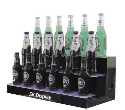 Wholesale custom acrylic 3 tiers beer LED display stand KLD-138