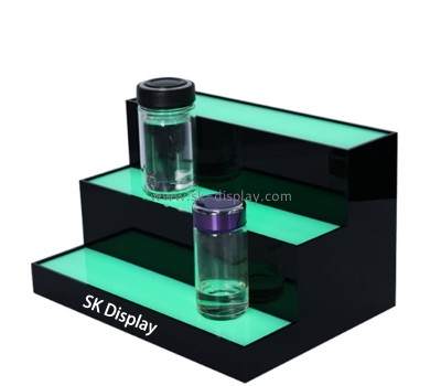 Wholesale custom acrylic 3 tiers wine seat LED display stand KLD-137