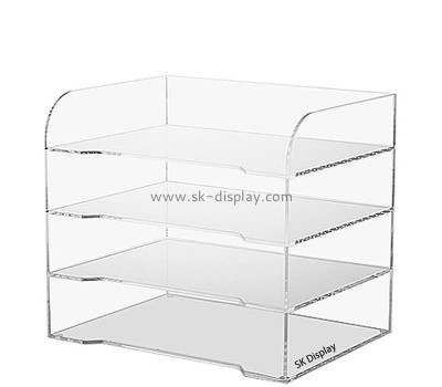 Wholesale custom acrylic 4-tier desktop file holder BD-1226