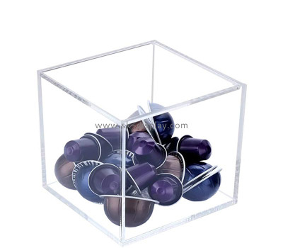 Wholesale custom acrylic coffee capsule organizer box FD-526